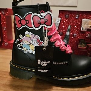 LIMITED EDITION Dr. Martens x Hello Kitty Black Boots